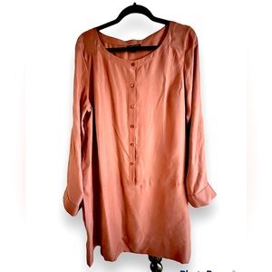 Eileen Fisher Silk dress / Size L in a pinky terracotta.    $73.00